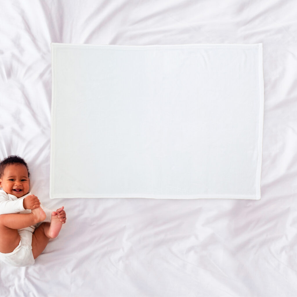 Increase your ecommerce sales with these free baby blanket mockups.