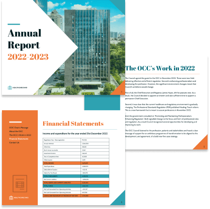 Annual report template