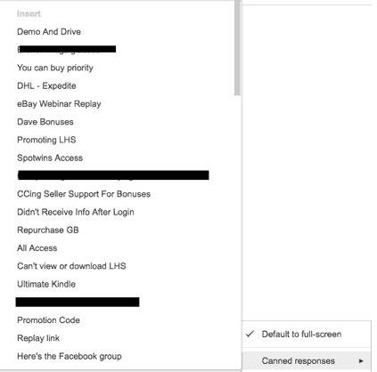 Canned Responses For Gmail