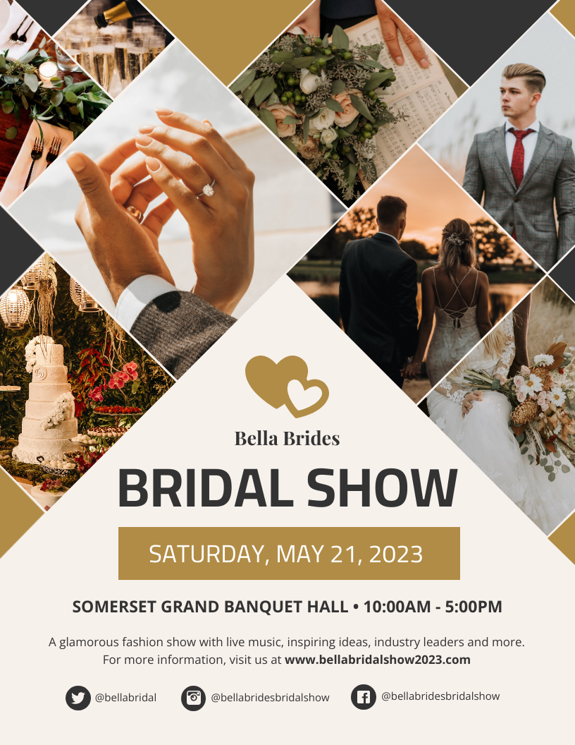 Wedding Expo Collage Event Poster