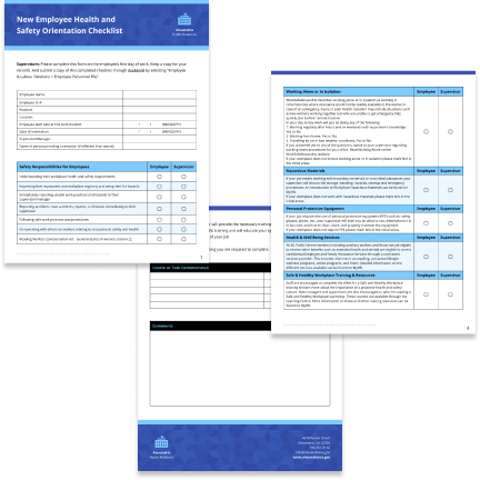 Employee health template