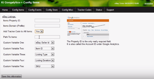 Set up Google Analytics for your Etsy, eBay, and UseGearBubble shops so you can track important metrics for your ecommerce business. 