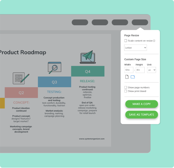 Create multiple versions of your roadmap
